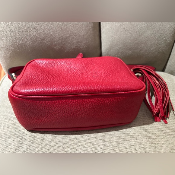 Gucci Soho Disco Red Leather Crossbody Bag - Picture 3 of 6